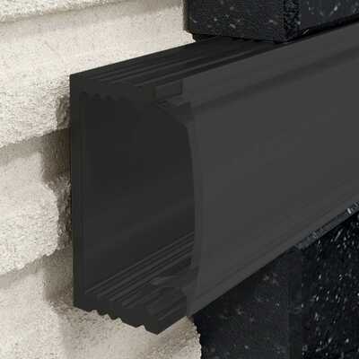 Profil PROFILED oświetleniowy z blendą anodowany czarny