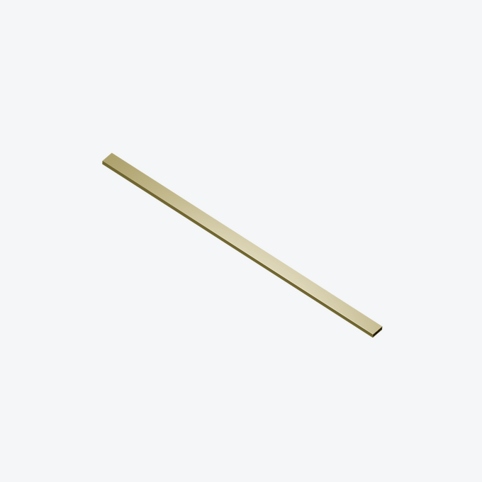 Ortigo wspornik kabiny 120 cm do docięcia, złoty połysk