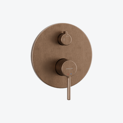 PI bateria prysznicowo-wannowa podtynkowa 2 funkcyjna, miedziany szczotkowany