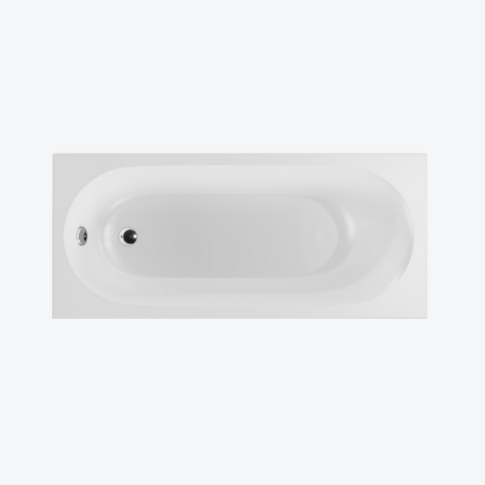 Oceana Slim wanna prostokątna 170X75 cm biały połysk