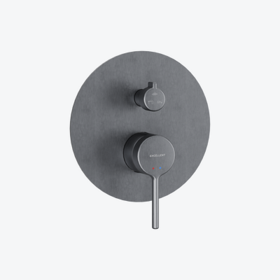 PI bateria prysznicowo-wannowa podtynkowa 3 funkcyjna, grafit szczotkowany