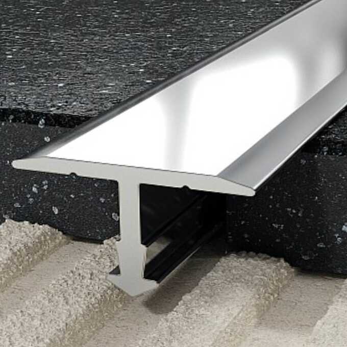 Profil T fugowy 18 mm, długość 250 cm aluminiowy, elektropoler srebrny