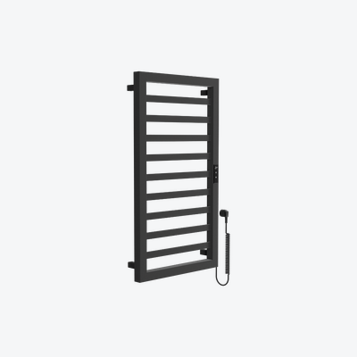 Brego Smart grzejnik łazienkowy elektryczny 91x50 cm, czarny mat