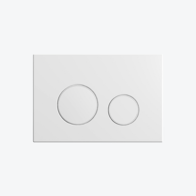 Nest przycisk spłukujący do stelaża podtynkowego WC Flaro Expert, biały połysk