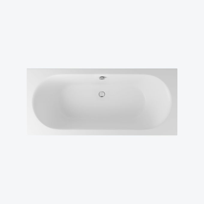 Oceana Slim wanna prostokątna 160X75 cm biały mat