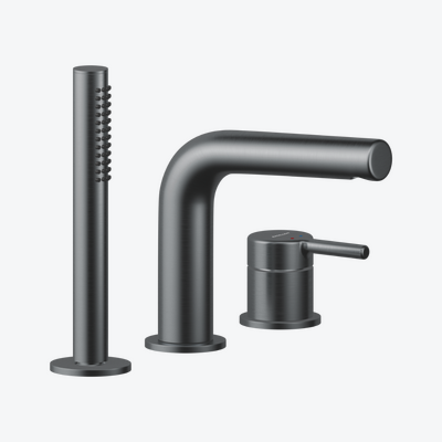 PI bateria wannowa 3 otworowa, grafit szczotkowany