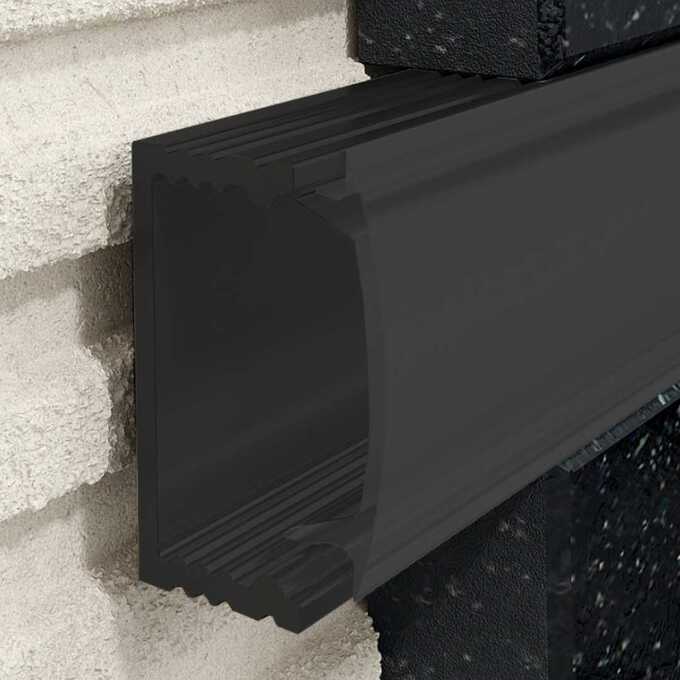 Profil PROFILED oświetleniowy z blendą anodowany czarny