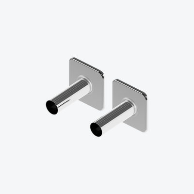 Caldo zestaw maskujący do zaworów grzejnikowych, 2x rozeta pojedyncza, chrom