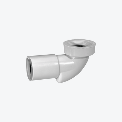 Flux syfon umywalkowy suchy niski biały