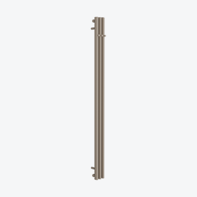 Verdi grzejnik łazienkowy pionowy 180x13 cm, 3 profile z haczykami, cappuccino