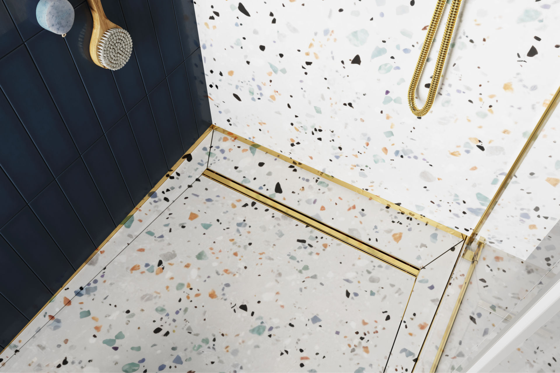 Stilio Slim odpływ liniowy 80 cm, baza z syfonem, mankiet uszczelniający, ruszt dekoracyjny, stal nierdzewna polerowana