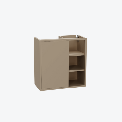 Ness szafka wisząca 57 cm podumywalkowa lakierowana, cappucino mat