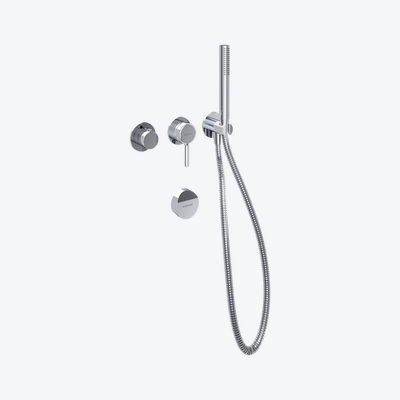 Delta Pi Zestaw prysznicowo-wannowy podtynkowy, 2 funkcyjny, syfon Hover, chrom