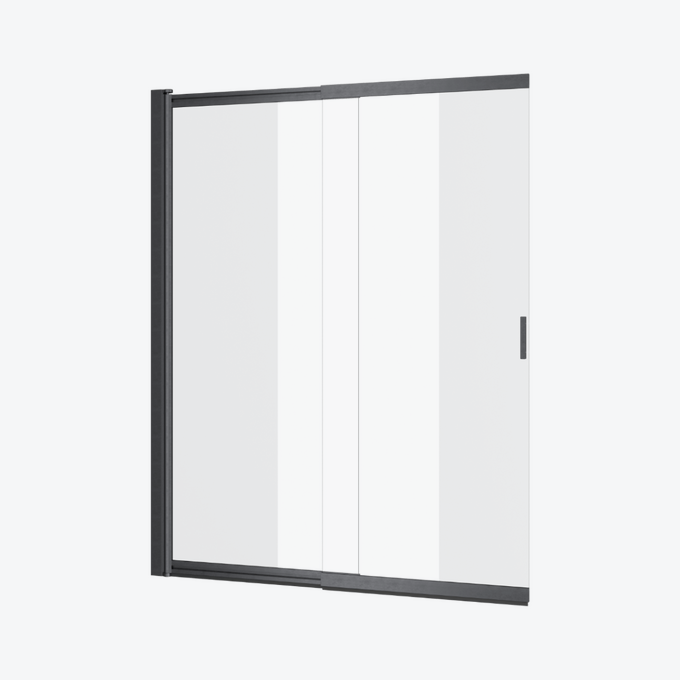 Liner parawan nawannowy 110x140 cm rozsuwany 2-częściowy lewy / prawy, grafit szczotkowany