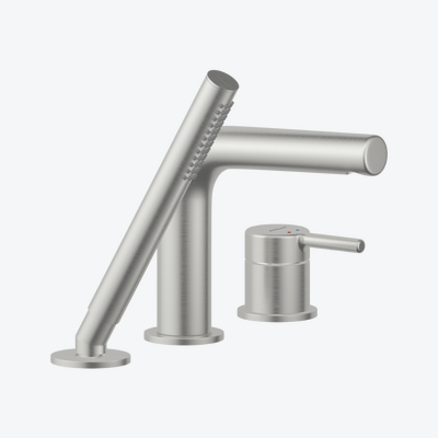 PI bateria wannowa 3 otworowa, nikiel szczotkowany