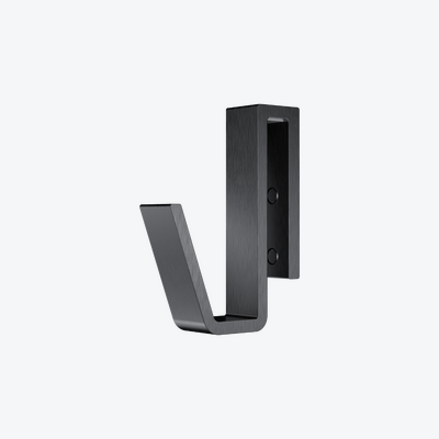 Haczyk do mocowania na szybie o grubości 6-10 mm grafit szczotkowany