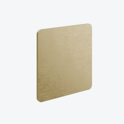 Próbka koloru 60 x 60 mm, powierzchnie metalowe, kod QR złoty szczotkowany