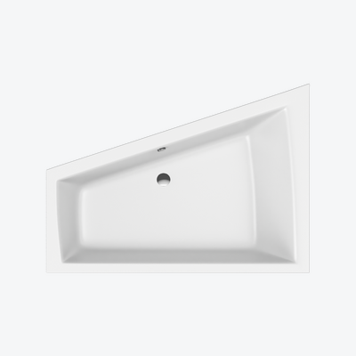 Wanna Sfera Maxi Slim narożna 180x130 cm lewa biały połysk