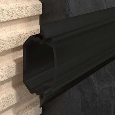 Profil PROFILED oświetleniowy z blendą 23 mm, długość 250 cm, aluminiowy, czarny mat