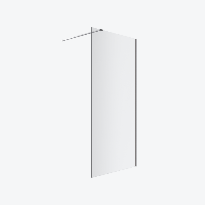 Vidoq walk-in ścianka prysznicowa prosta 80x200 cm, powłoka Clean Control, chrom