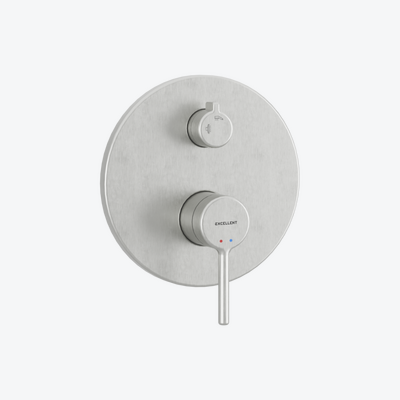 PI bateria prysznicowo-wannowa podtynkowa 2 funkcyjna, nikiel szczotkowany